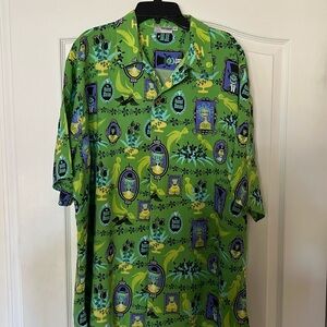 Disney haunted mansion button down